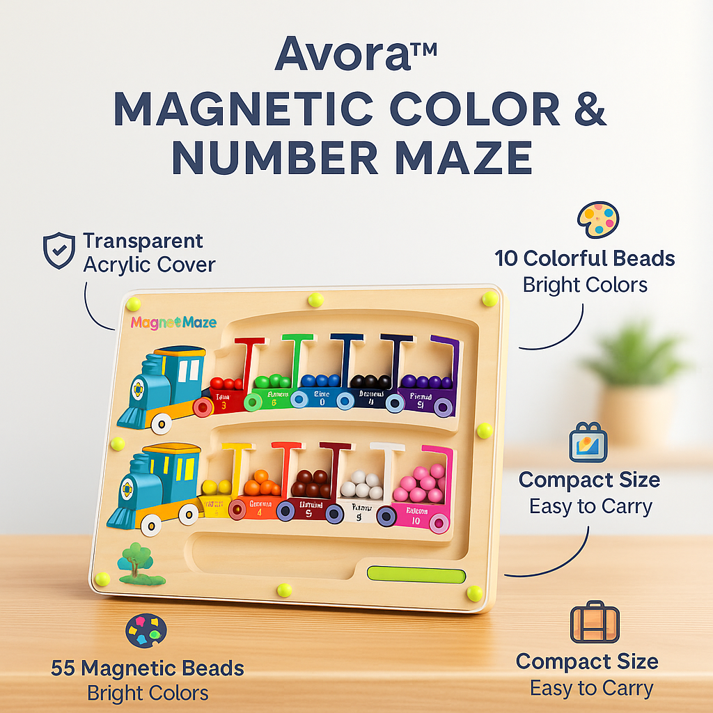 Avora™ Magnetic Color & Number Maze