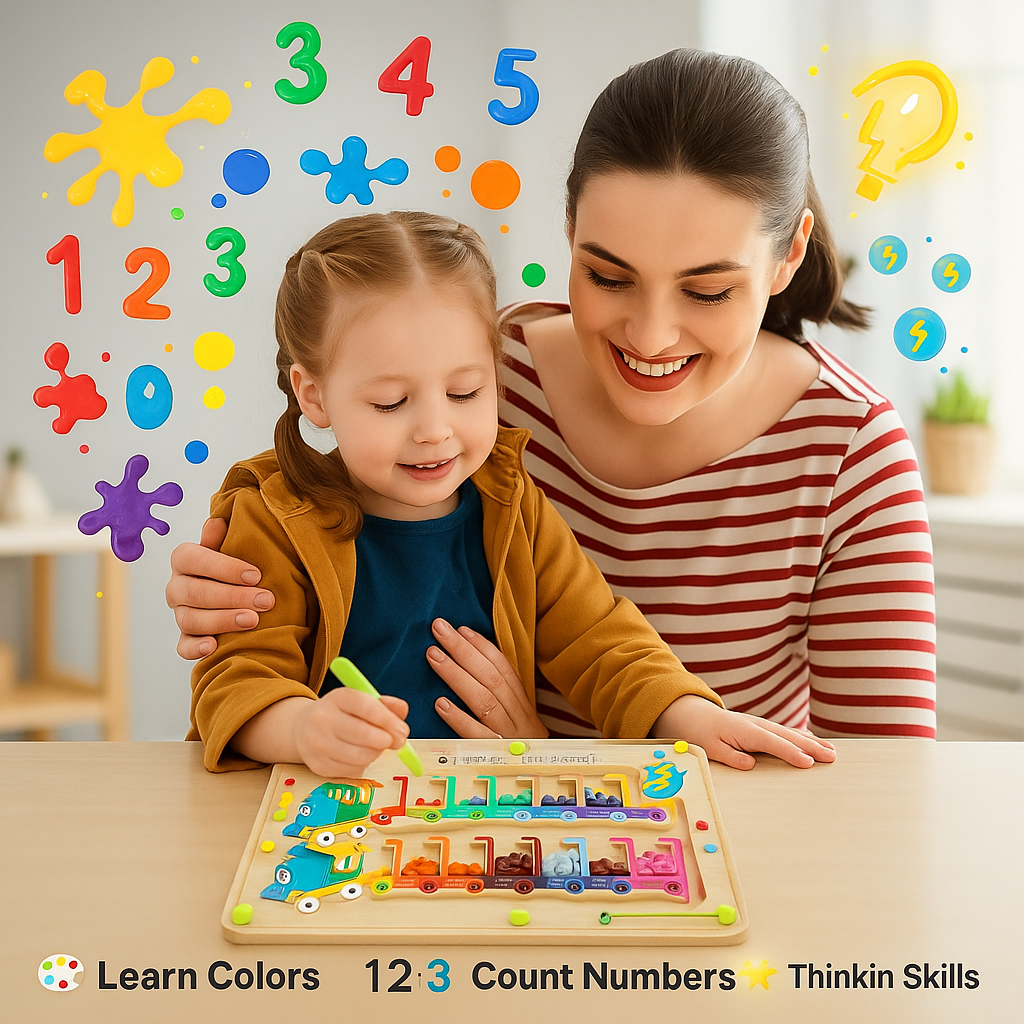 Avora™ Magnetic Color & Number Maze