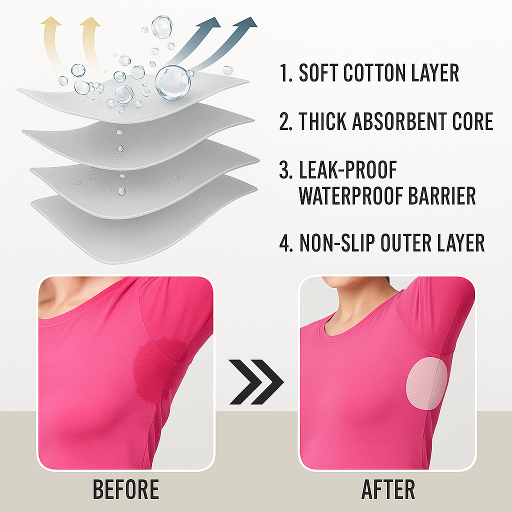 Avora™ Underarm Sweat Pads (Pack of 10 Pcs)