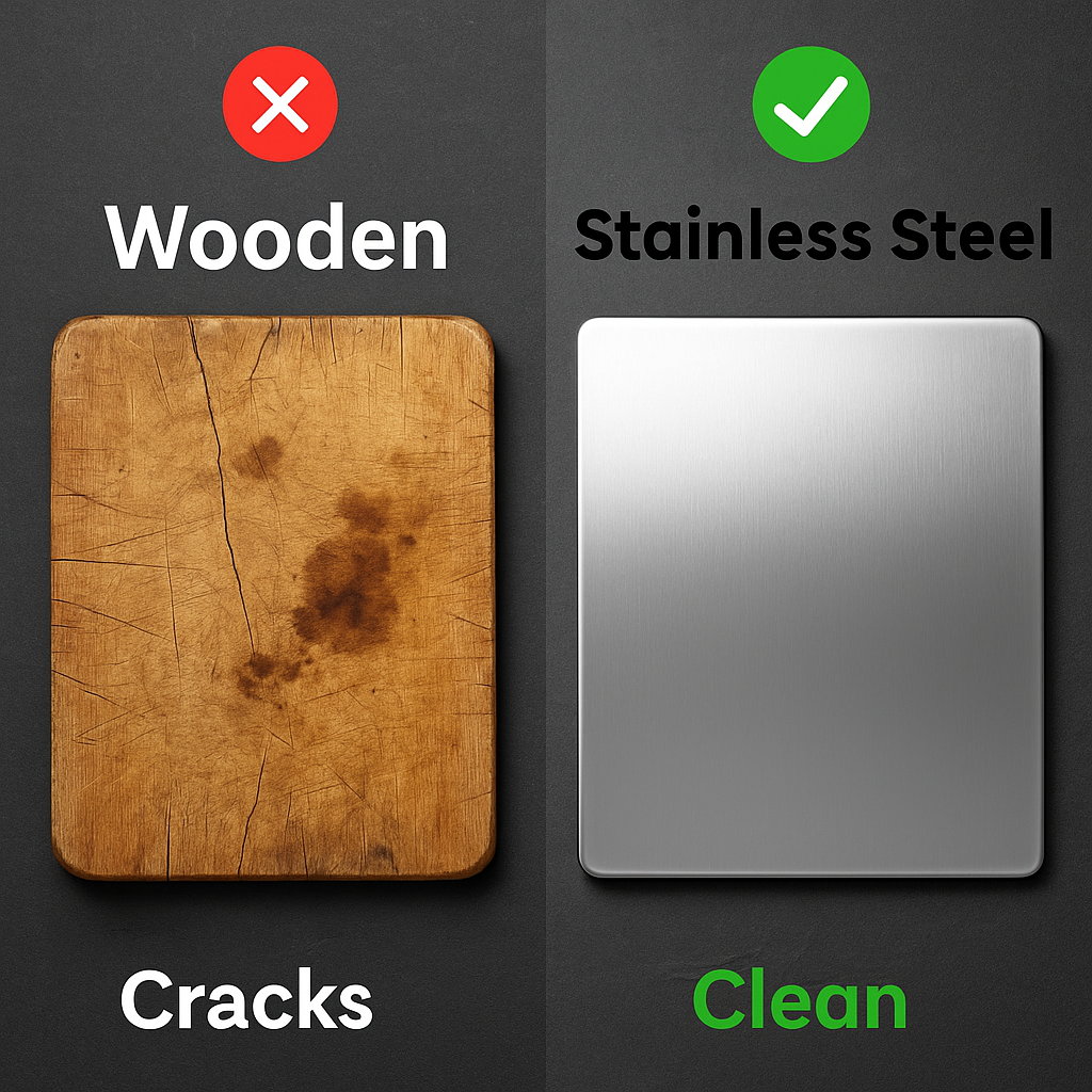 Avora™ Stainless Steel Chopping Board (35x31cm)