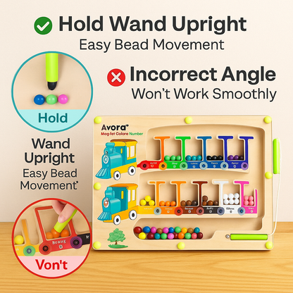 Avora™ Magnetic Color & Number Maze