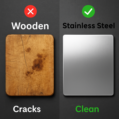 Avora™ Stainless Steel Chopping Board (35x31cm)